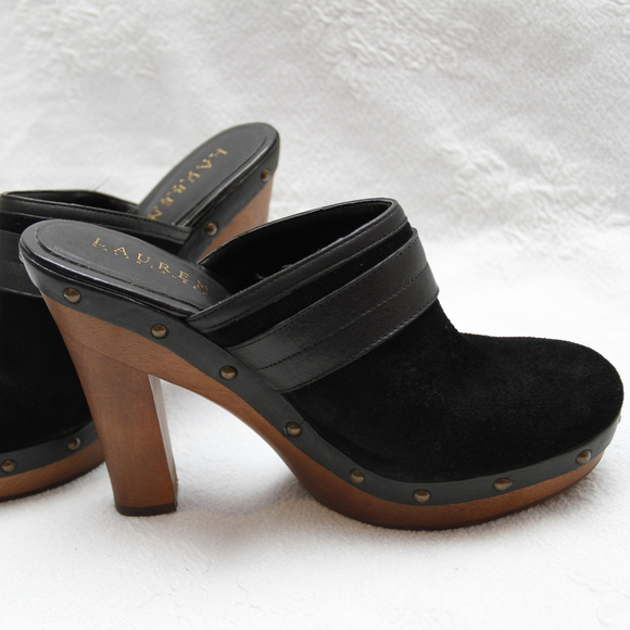 Ralph Lauren black suede shoes size M - Picture 5 of 7